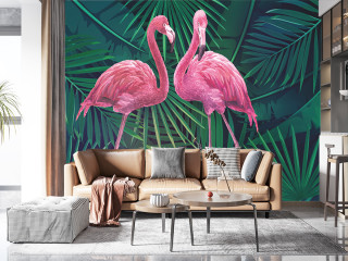Fototapeta Flamingi w dżungli 