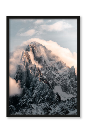  Plakat Góry otulone mgłą