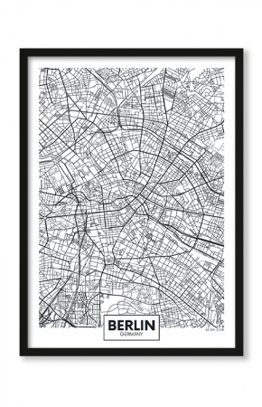  Plakat Mapa Berlin