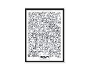  Plakat Mapa Berlin