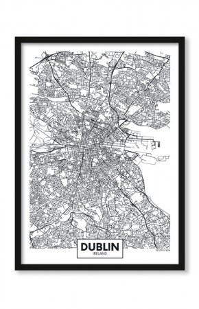  Plakat Mapa Dublin