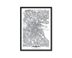 Plakat Mapa Dublin