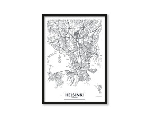  Plakat Mapa Helsinki