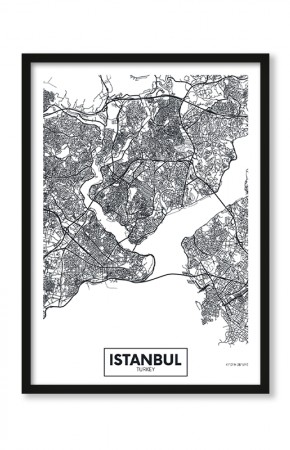  Plakat Mapa Istanbul