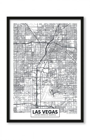  Plakat Mapa Las Vegas