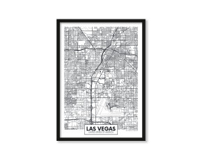  Plakat Mapa Las Vegas