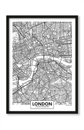  Plakat Mapa London