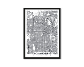  Plakat Mapa Los Angeles