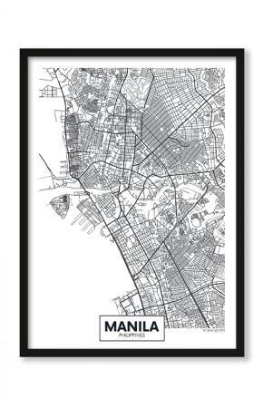 Plakat Mapa Manila