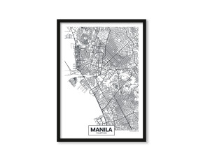  Plakat Mapa Manila