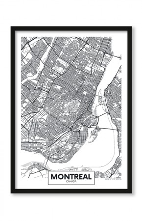  Plakat Mapa Montreal