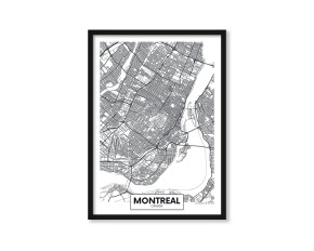  Plakat Mapa Montreal