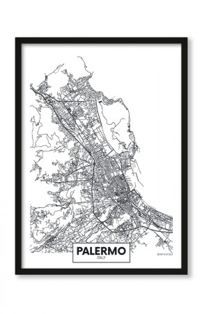 Plakat Mapa Palermo