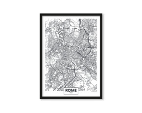 Plakat Mapa Rome