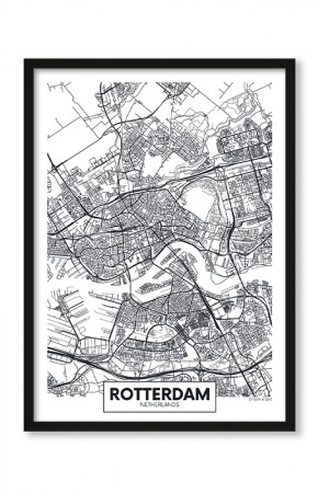  Plakat Mapa Rotterdam