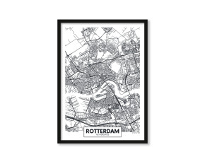 Plakat Mapa Rotterdam