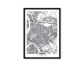  Plakat Mapa Taipei