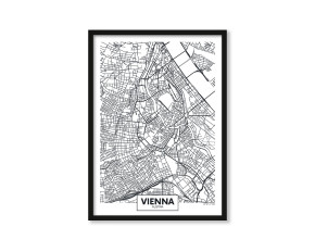  Plakat Mapa Vienna
