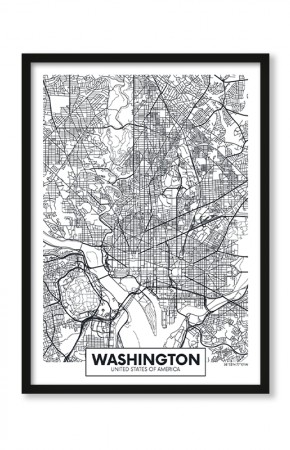  Plakat Mapa Washington