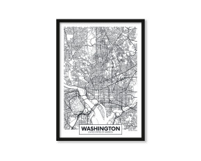  Plakat Mapa Washington