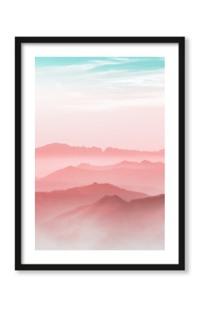  Plakat Różowe góry