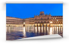 Plaza Mayor at night, Salamanca, Spain