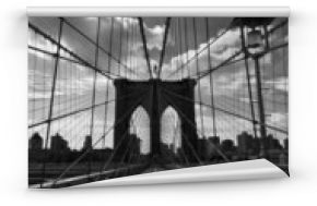 Black and White Brooklyn Bridge - Nowy Jork