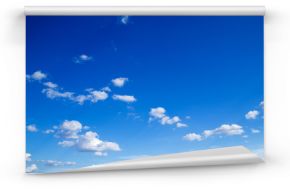 Fototapeta Błękitne niebo z drobnymi chmurami na wymiar