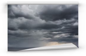 Fototapeta Deszczowe, burzowe chmury na niebie duża