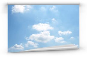 Fototapeta Niebieskie niebo z białymi chmurami na ścianę