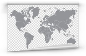 Mapa świata na przezroczystym tle