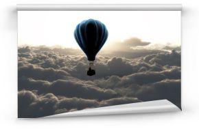 Fototapeta Niebieski balon na niebie ścienna