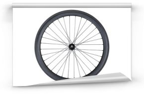 Carbon wheel for road bicycle isolated