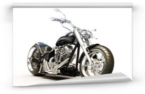 Motorcycle on a white background