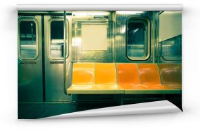 Vintage stonowanych obraz metra w Nowym Jorku