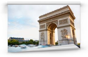 Arc de Triomphe in Paris afternoon