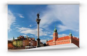 Panorama of the old town in Warsaw, Poland