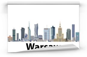 Panoramę miasta wektor Warszawa