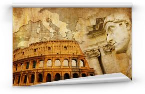great Roman empire - conceptual collage in retro style