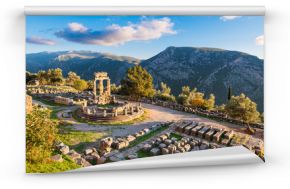Temple of Athena Pronaia in ancient Delphi, Greece
