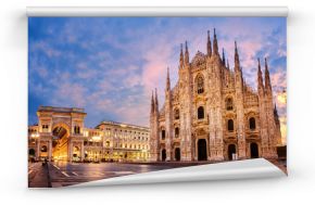 Milan Cathedral on sunrise, Italy