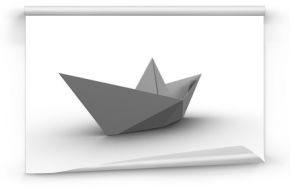 White origami boat