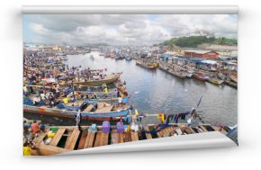 Elmina fishing fleet in Ghana  