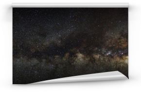 galaktyka Drogi Mlecznej na nocnym niebie, fotografia z długim czasem naświetlania, z