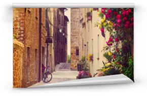 Fototapeta Ulica w Pienzie, Włochy na ścianę