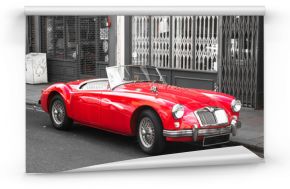 Old Vintage Red Sport Car