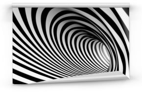 Czarno-białe 3d spirala streszczenie tło