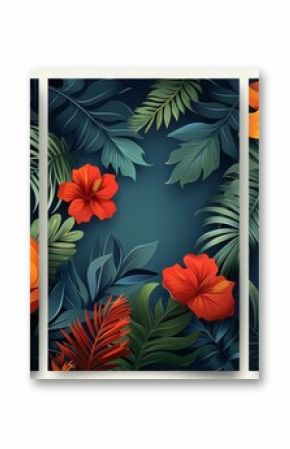 Instagram story templates and highlights covers modern set. Floral and tropical leaf patterns and textures. Abstract minimal trendy style wallpaper.
