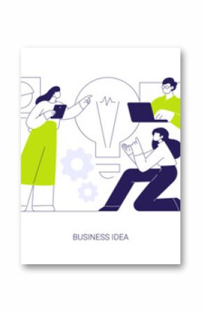 Business development isolated cartoon vector illustrations se