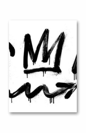 Urban graffiti spray paint icon set in street art style and gritty grunge texture for dynamic designs.